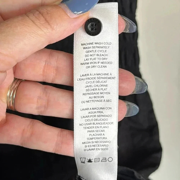 Frame Black Smocked Puff Sleeve Mini Dress Size Large - Picture 9 of 10